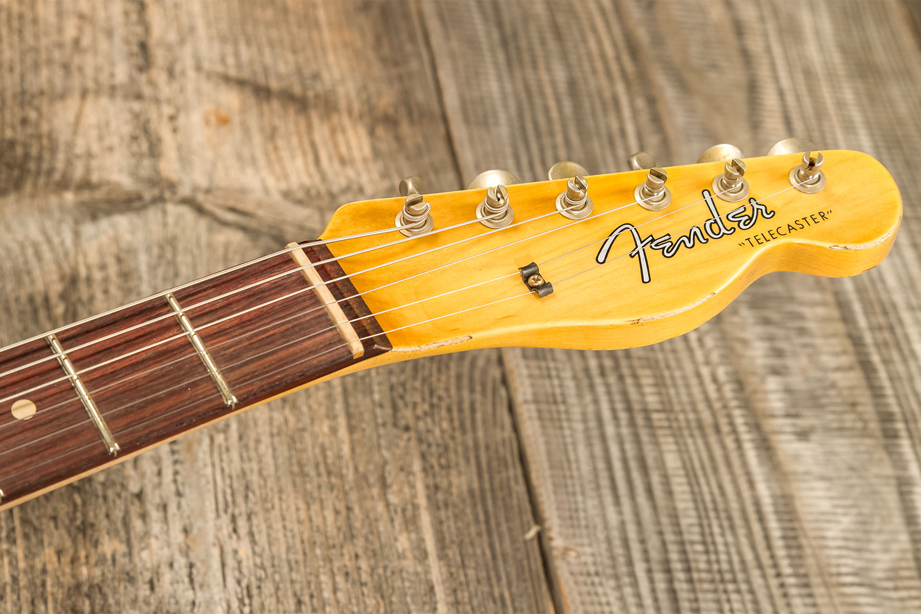 Fender Custom Shop Tele 1960 2s Ht Rw #r135928 - Relic Natural Blonde - E-Gitarre in Teleform - Variation 7