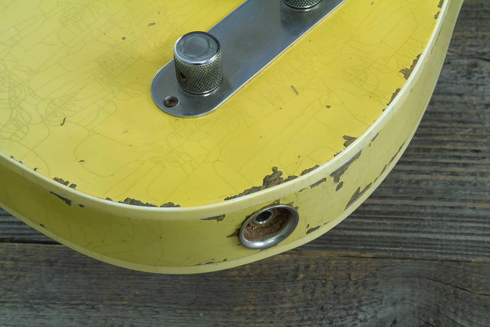 Fender Custom Shop Tele 1960 Custom Mb D.wilson 2s Ht Rw #cz547696 - Heavy Relic Aged Vintage White - E-Gitarre in Teleform - Variation 3
