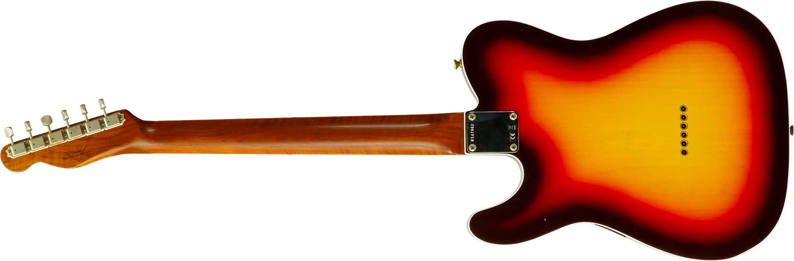 Fender Custom Shop Tele 1960 Vintage Custom 2s Ht Rw #r147862 - Journeyman Relic 3-color Sunburst - E-Gitarre in Teleform - Variation 1