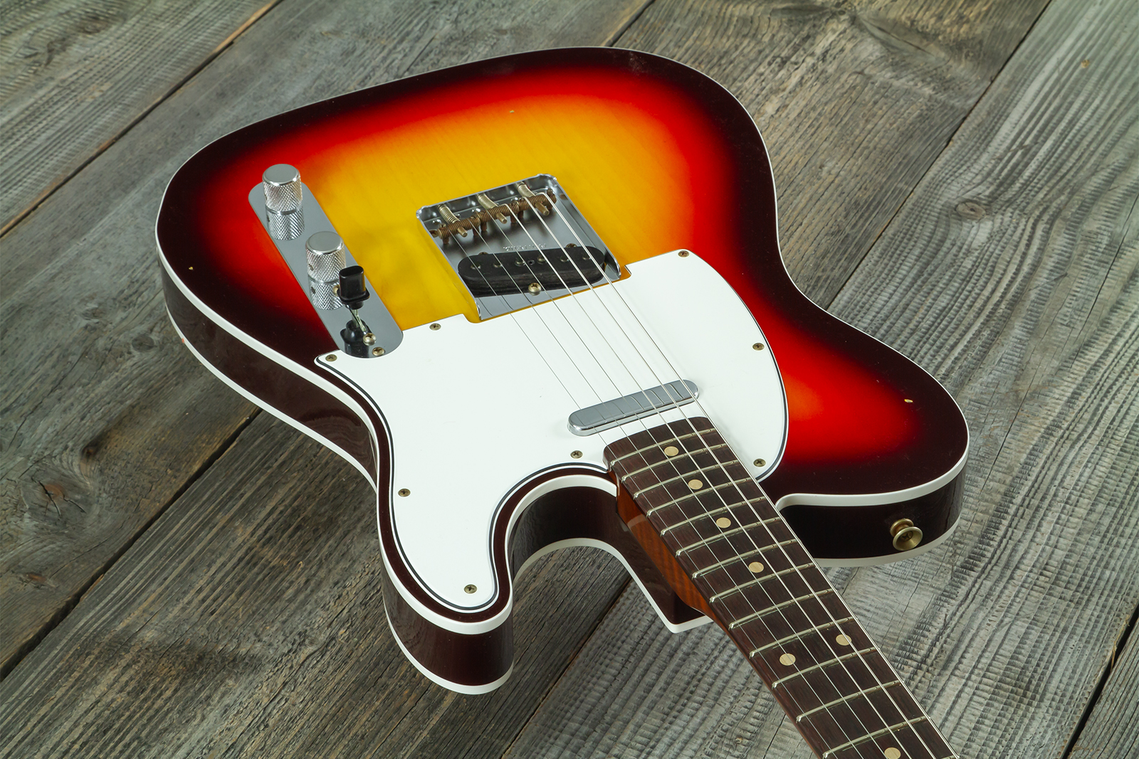 Fender Custom Shop Tele 1960 Vintage Custom 2s Ht Rw #r147862 - Journeyman Relic 3-color Sunburst - E-Gitarre in Teleform - Variation 2