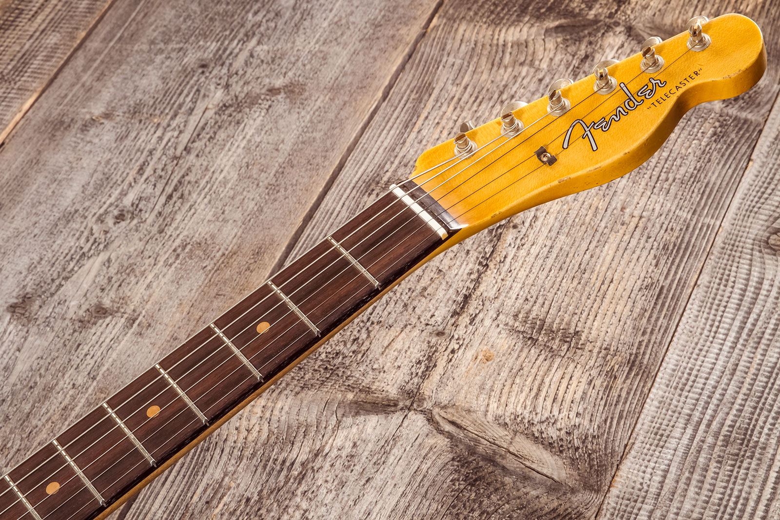 Fender Custom Shop Tele 1961 2s Ht Rw #cz576010 - Relic Aged Surf Green - E-Gitarre in Teleform - Variation 8