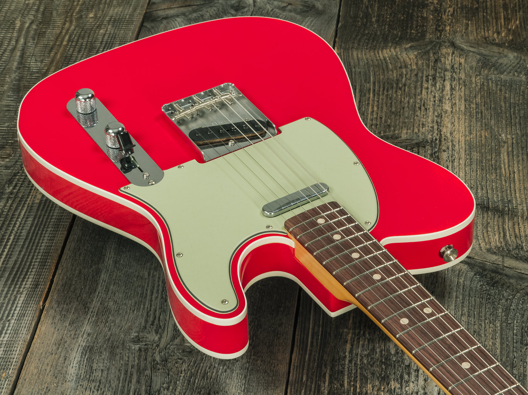 Fender Custom Shop Tele 1963 2s Ht Rw #r127693 - Closet Classic Fiesta Red - E-Gitarre in Teleform - Variation 2