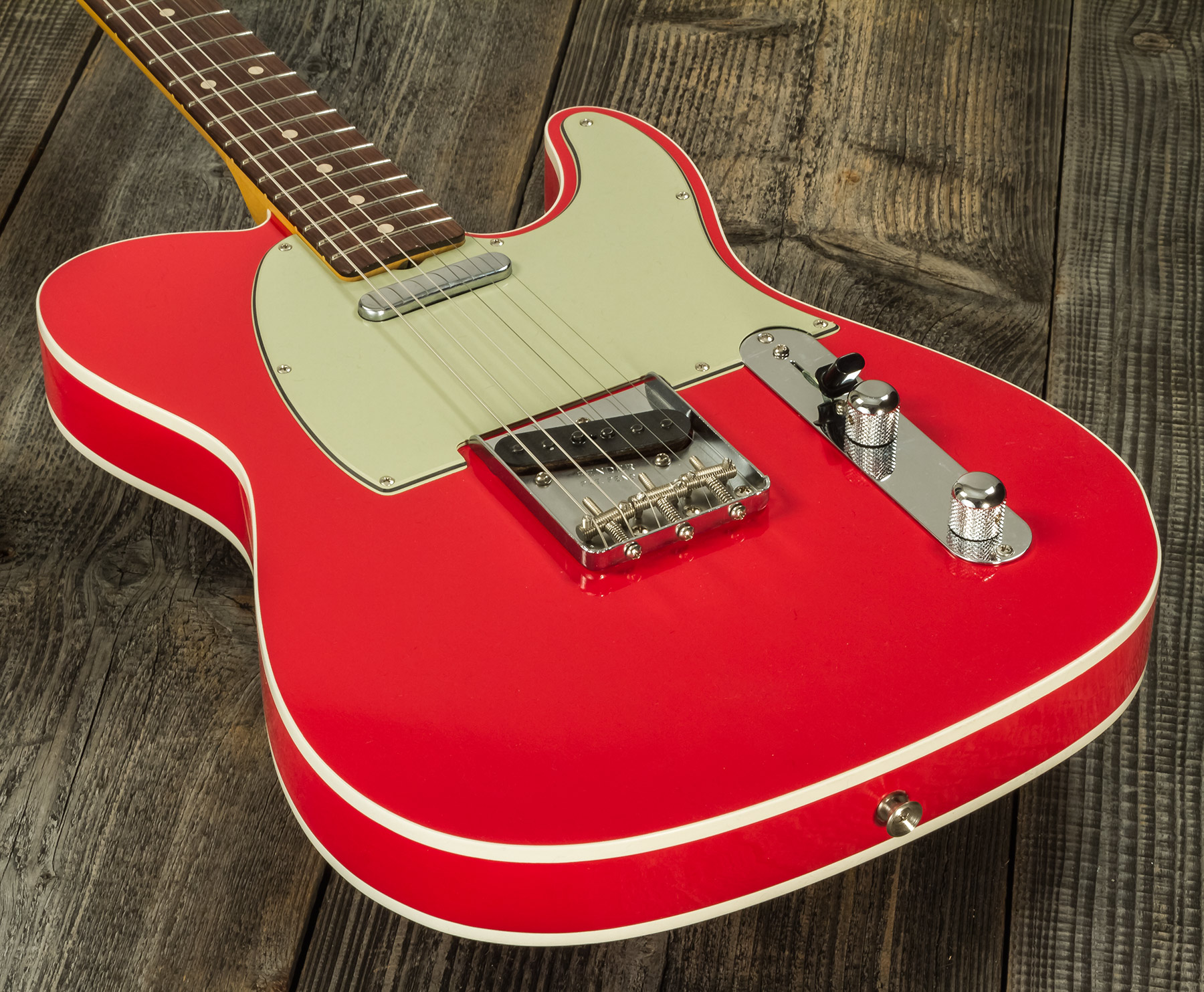 Fender Custom Shop Tele 1963 2s Ht Rw #r127693 - Closet Classic Fiesta Red - E-Gitarre in Teleform - Variation 3