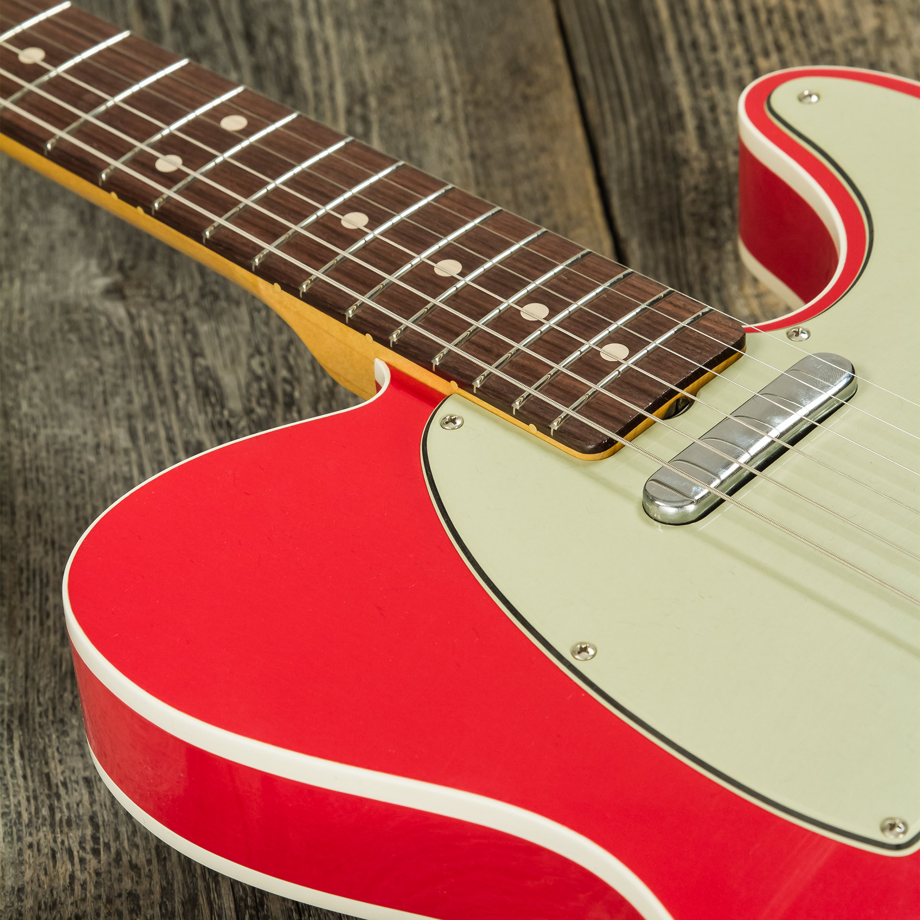 Fender Custom Shop Tele 1963 2s Ht Rw #r127693 - Closet Classic Fiesta Red - E-Gitarre in Teleform - Variation 6