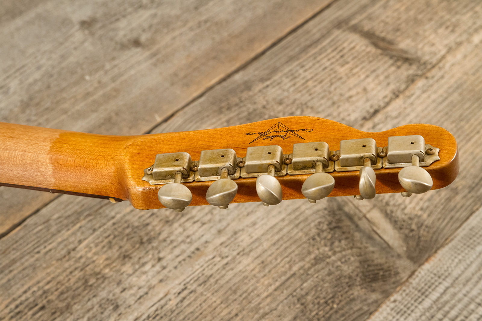 Fender Custom Shop Tele 1963 2s Ht Rw #r141275 - Heavy Relic Sparkle 3-color Sunburst - E-Gitarre in Teleform - Variation 13