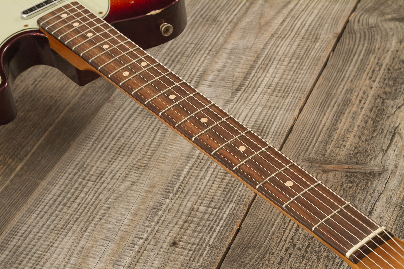 Fender Custom Shop Tele 1963 2s Ht Rw #r141275 - Heavy Relic Sparkle 3-color Sunburst - E-Gitarre in Teleform - Variation 7