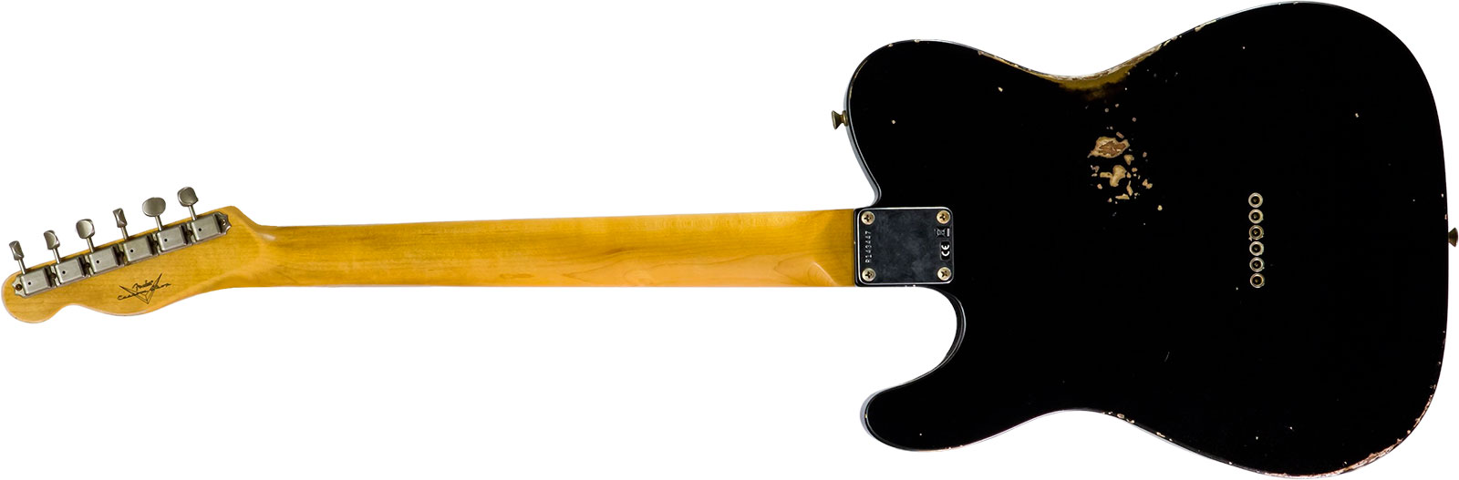 Fender Custom Shop Tele 1963 2s Ht Rw #r143447 - Black Over Hle Gold - E-Gitarre in Teleform - Variation 1