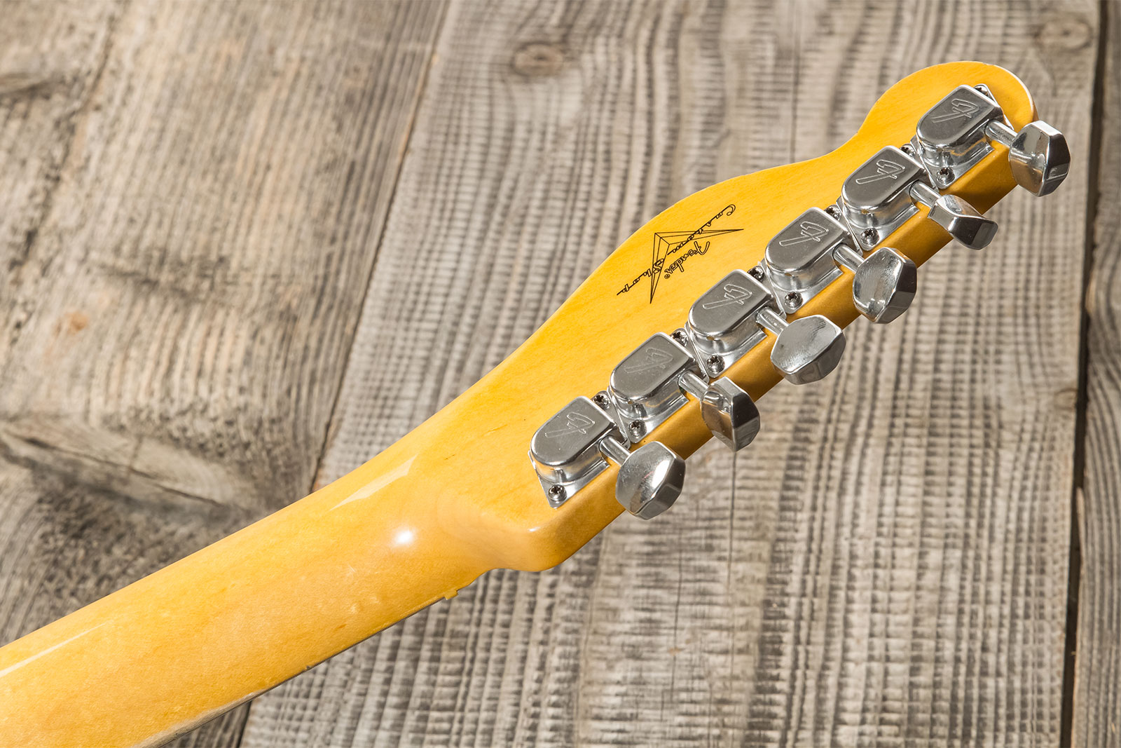 Fender Custom Shop Tele 1968 2s Ht Mn #r123298 - Relic Aged Natural - E-Gitarre in Teleform - Variation 10