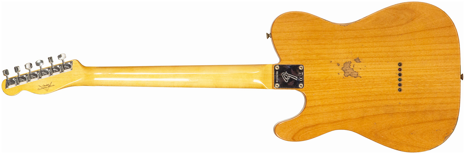 Fender Custom Shop Tele 1968 2s Ht Mn #r123298 - Relic Aged Natural - E-Gitarre in Teleform - Variation 1