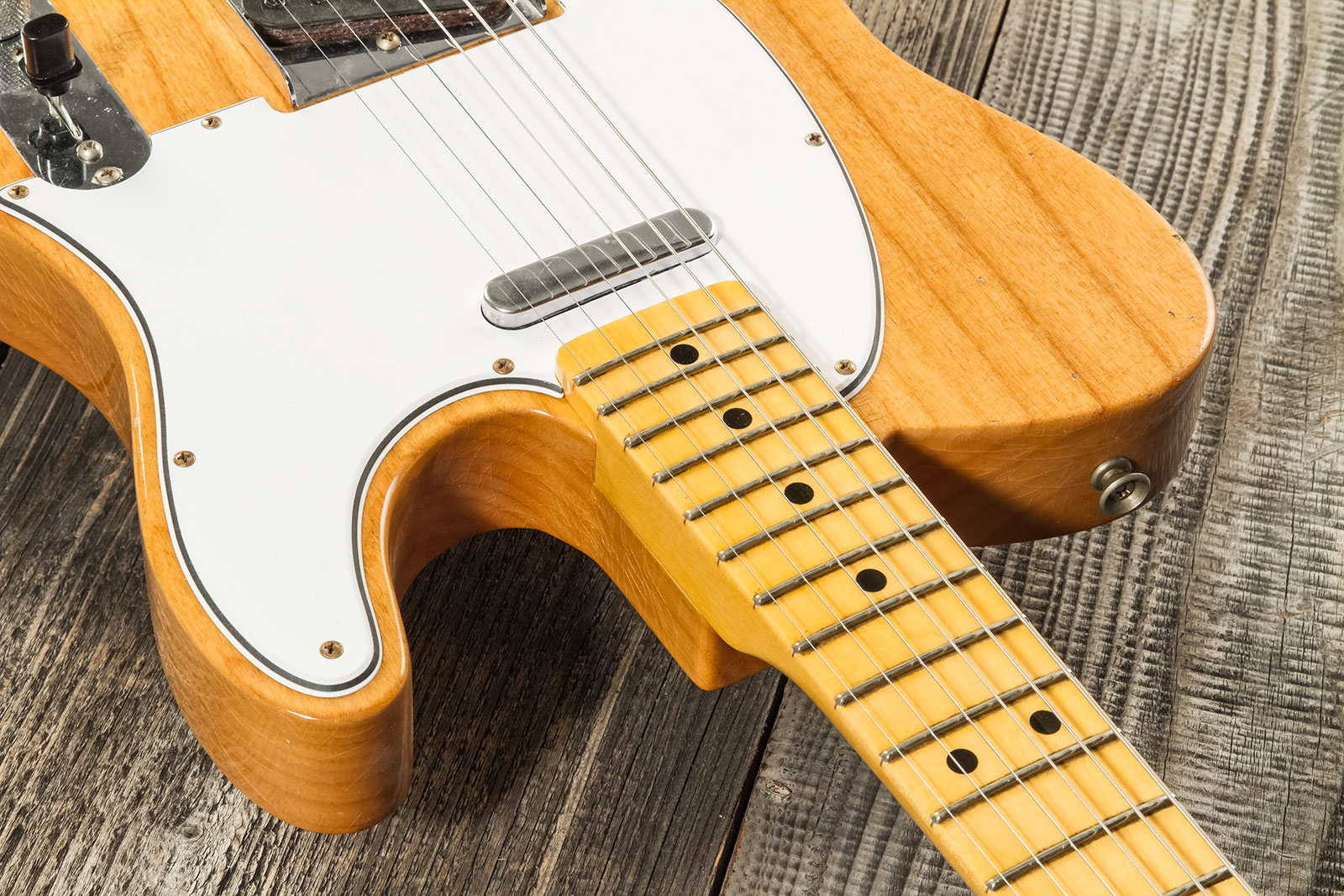 Fender Custom Shop Tele 1968 2s Ht Mn #r123298 - Relic Aged Natural - E-Gitarre in Teleform - Variation 4