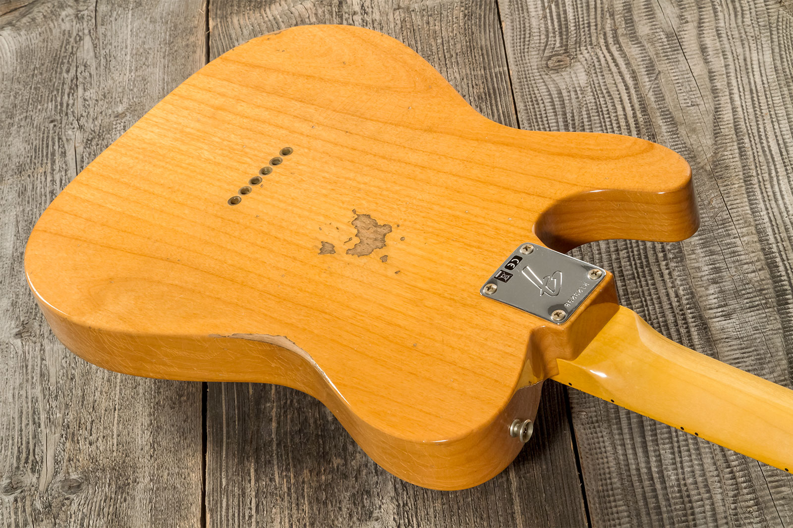 Fender Custom Shop Tele 1968 2s Ht Mn #r123298 - Relic Aged Natural - E-Gitarre in Teleform - Variation 5