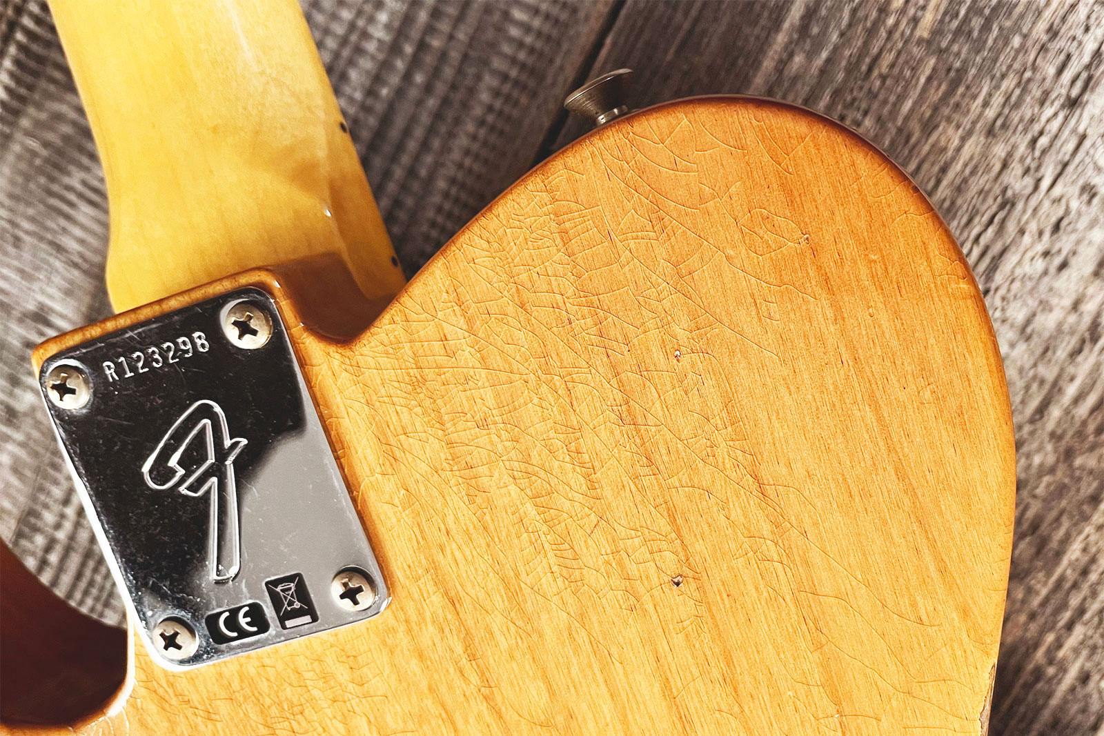 Fender Custom Shop Tele 1968 2s Ht Mn #r123298 - Relic Aged Natural - E-Gitarre in Teleform - Variation 8