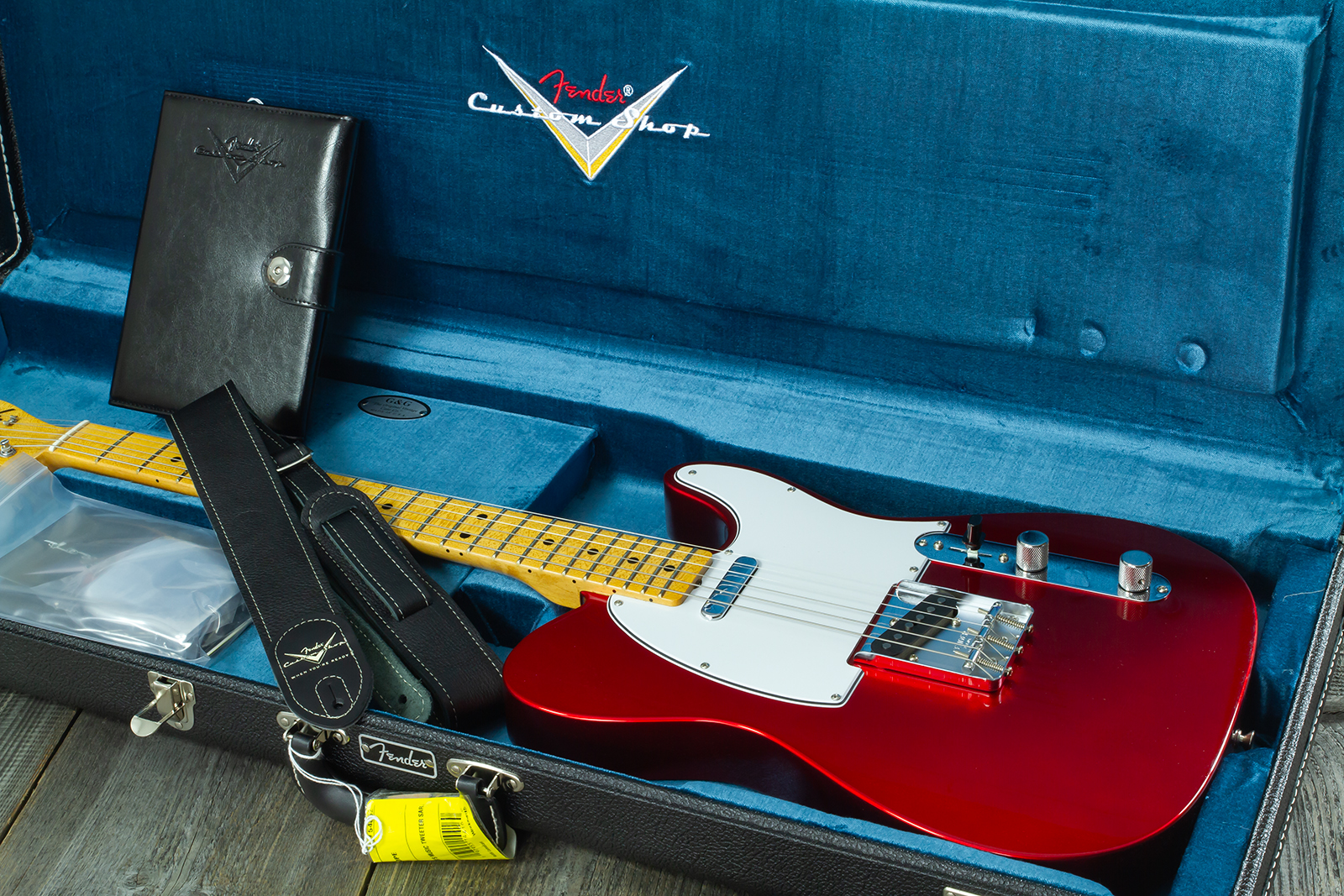 Fender Custom Shop Tele 1969 2s Ht Mn - Nos Candy Apple Red - E-Gitarre in Teleform - Variation 11