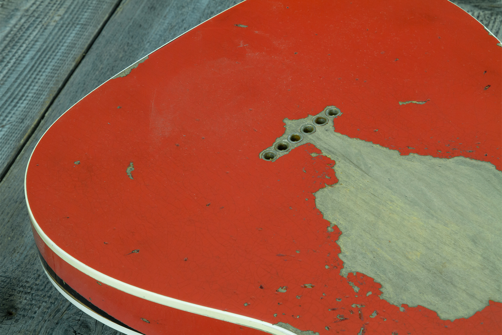 Fender Custom Shop Tele Custom 1960 2s Ht Rw #cz579562 - Heavy Relic Tahitian Coral O. 3-color Sunburst - E-Gitarre in Teleform - Variation 10