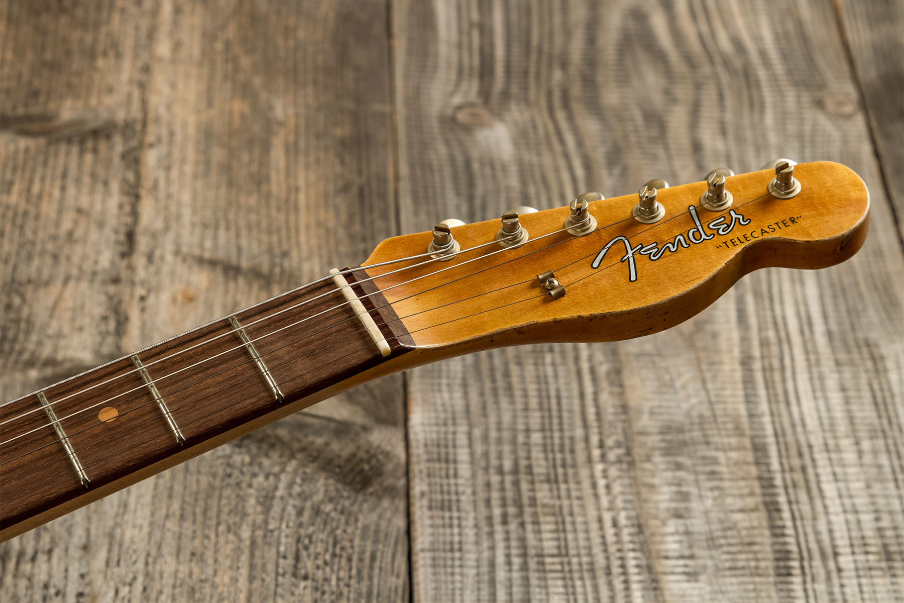 Fender Custom Shop Tele Custom 1960 2s Ht Rw #cz579606 - Heavy Relic Lake Placid Blue O. 3-color Sunburst - E-Gitarre in Teleform - Variation 9