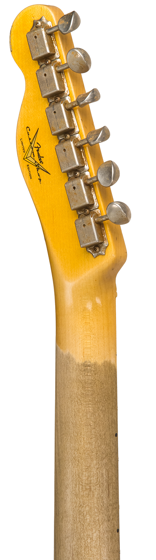 Fender Custom Shop Tele Custom 1963 2020 Ltd Rw #cz545983 - Relic Chartreuse Sparkle - E-Gitarre in Teleform - Variation 5