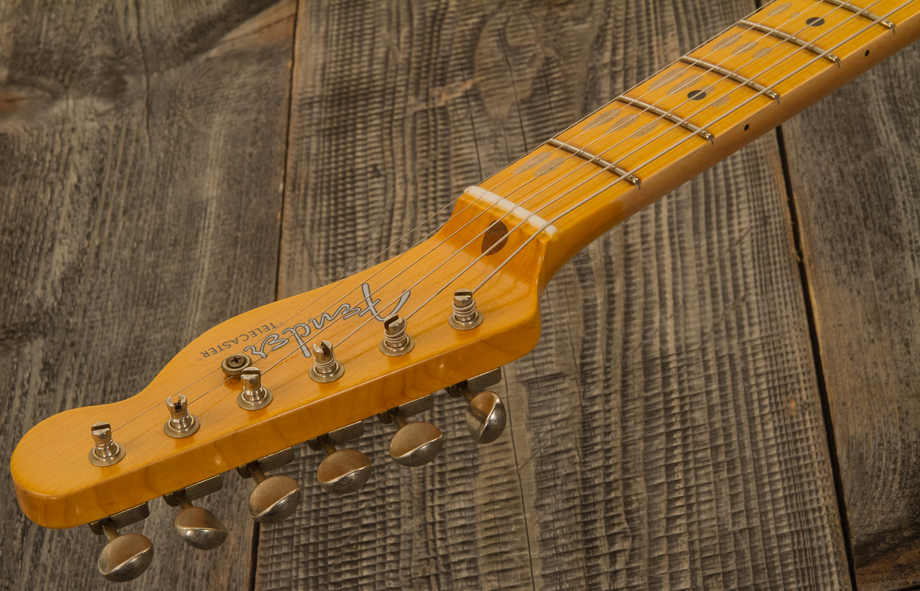 Fender Custom Shop Tele Custom Tomatillo 2s Ht Mn #r110879 - Relic Lake Placid Blue - E-Gitarre in Teleform - Variation 9