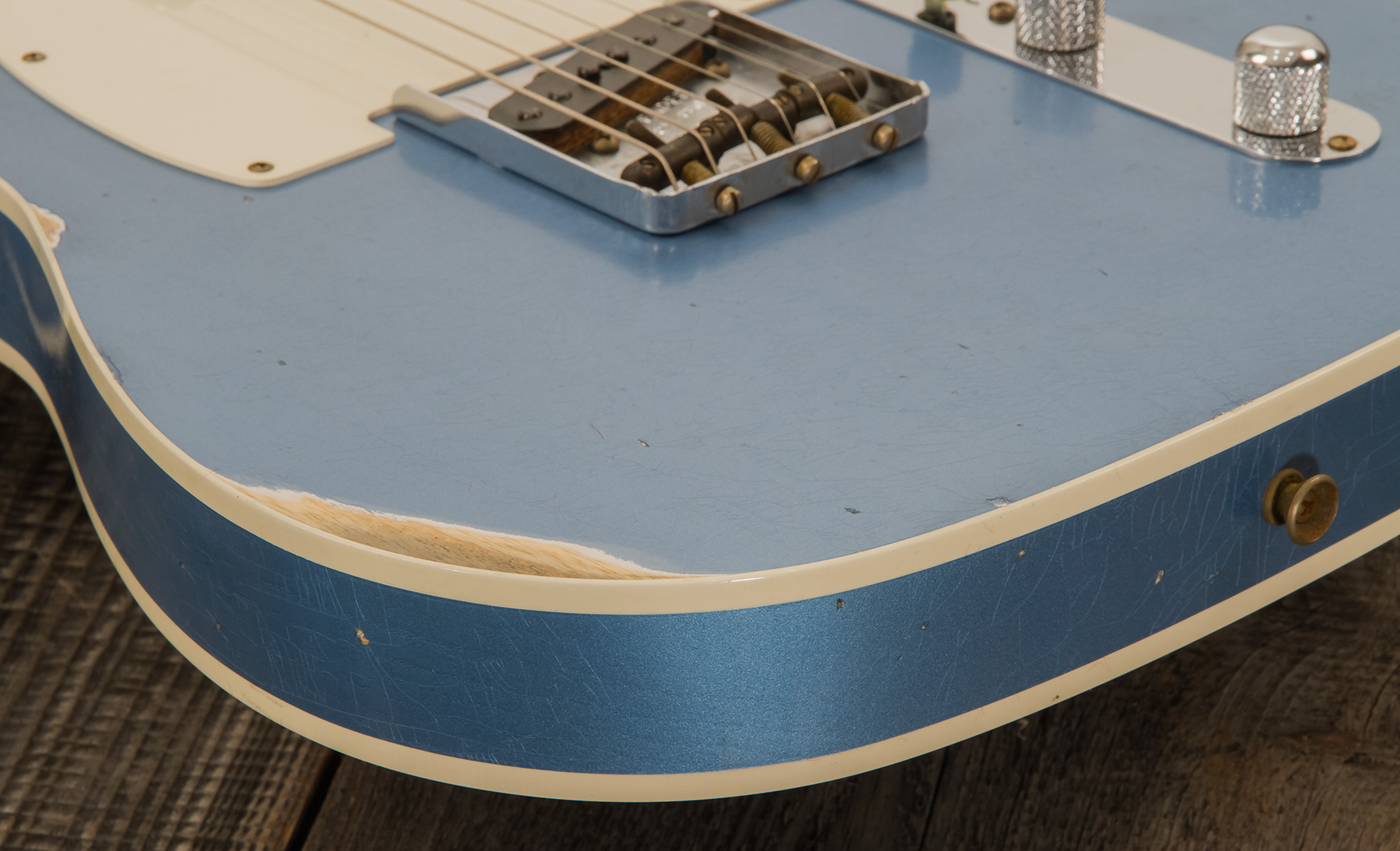 Fender Custom Shop Tele Custom Tomatillo 2s Ht Mn #r110879 - Relic Lake Placid Blue - E-Gitarre in Teleform - Variation 7