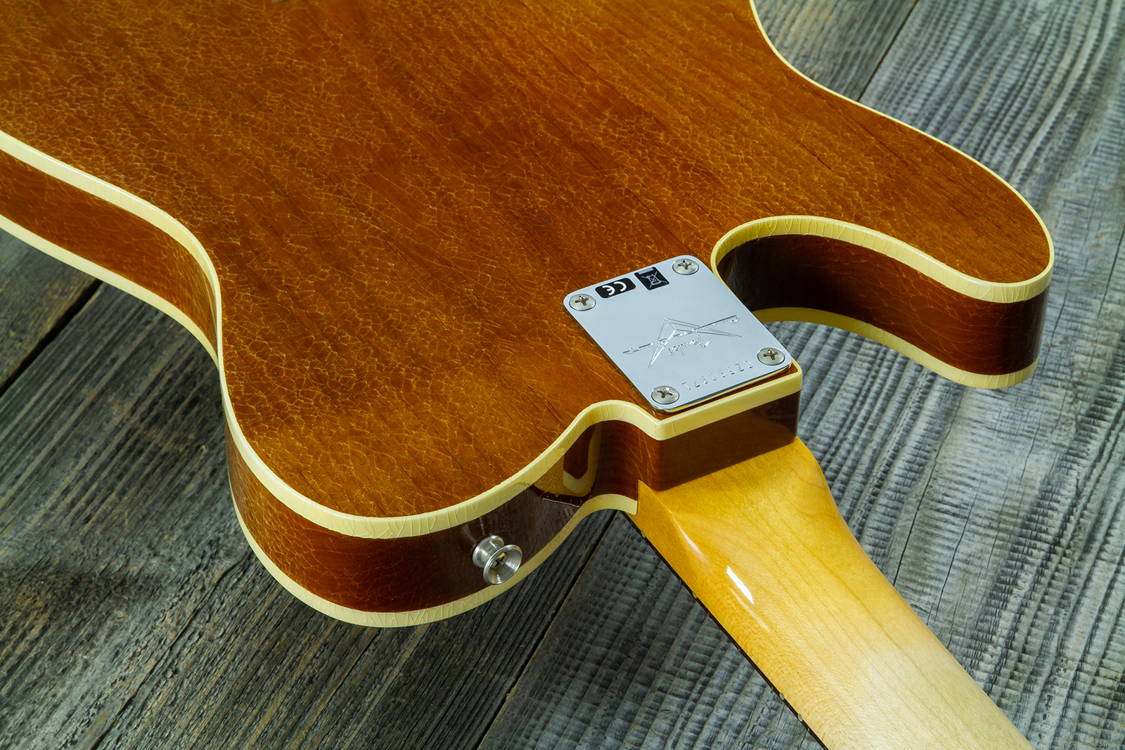 Fender Custom Shop Tele / Double Esquire Custom 2s Ht Rw #cz590971 - Closet Classic Aged Natural - E-Gitarre in Teleform - Variation 9