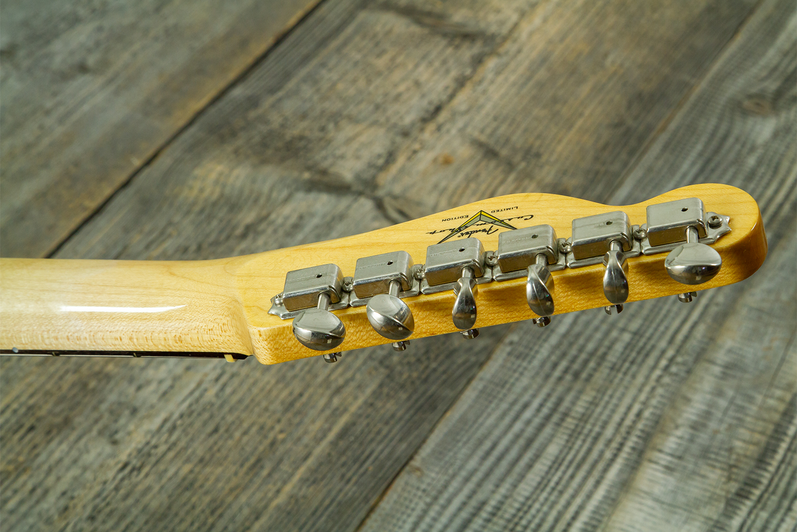 Fender Custom Shop Tele / Double Esquire Custom 2s Ht Rw #cz590971 - Closet Classic Aged Natural - E-Gitarre in Teleform - Variation 11