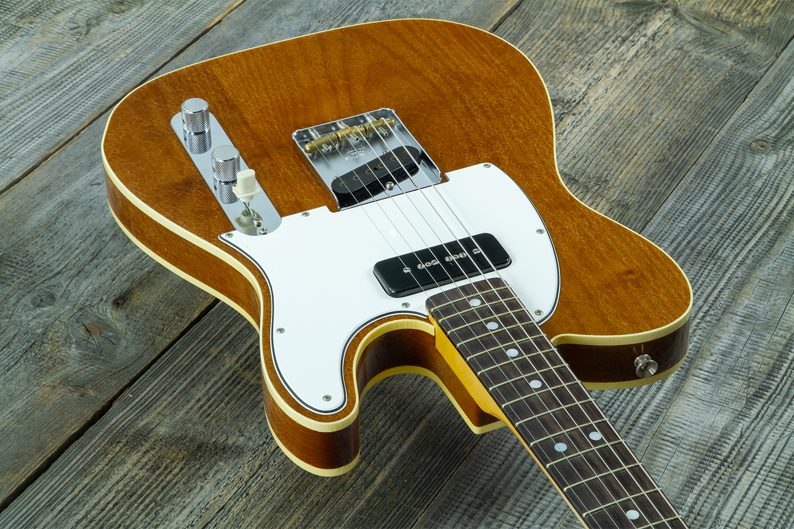 Fender Custom Shop Tele / Double Esquire Custom 2s Ht Rw #cz590971 - Closet Classic Aged Natural - E-Gitarre in Teleform - Variation 2
