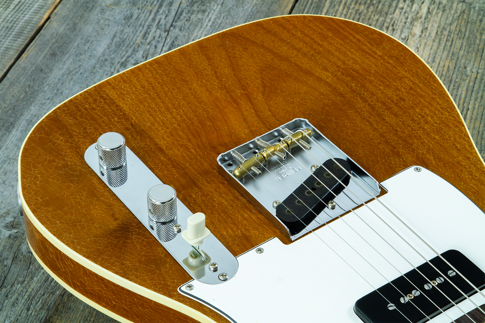 Fender Custom Shop Tele / Double Esquire Custom 2s Ht Rw #cz590971 - Closet Classic Aged Natural - E-Gitarre in Teleform - Variation 3