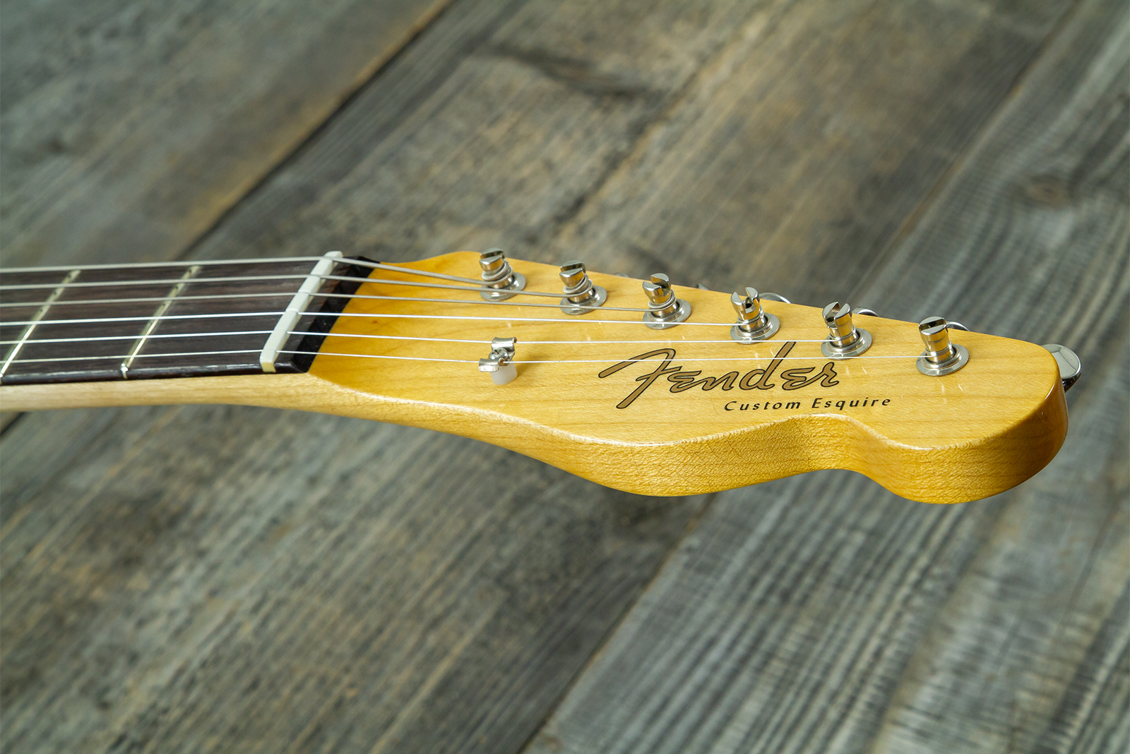 Fender Custom Shop Tele / Double Esquire Custom 2s Ht Rw #cz590971 - Closet Classic Aged Natural - E-Gitarre in Teleform - Variation 6