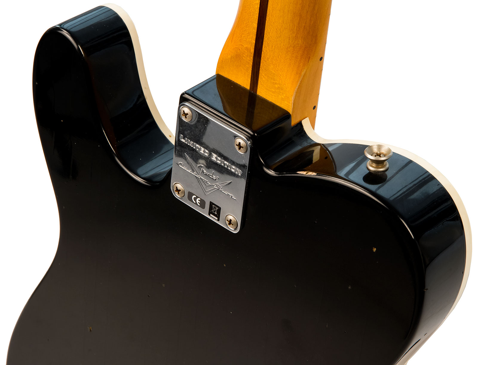 Fender Custom Shop Double Esquire/tele Custom 2s Ht Mn #r97434 - Journeyman Relic Aged Pink Paisley - Semi-Hollow E-Gitarre - Variation 4
