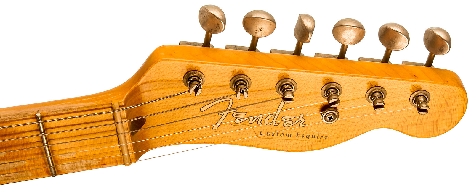Fender Custom Shop Double Esquire/tele Custom 2s Ht Mn #r97434 - Journeyman Relic Aged Pink Paisley - Semi-Hollow E-Gitarre - Variation 5