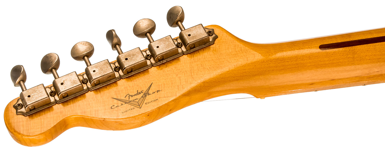 Fender Custom Shop Double Esquire/tele Custom 2s Ht Mn #r97434 - Journeyman Relic Aged Pink Paisley - Semi-Hollow E-Gitarre - Variation 6