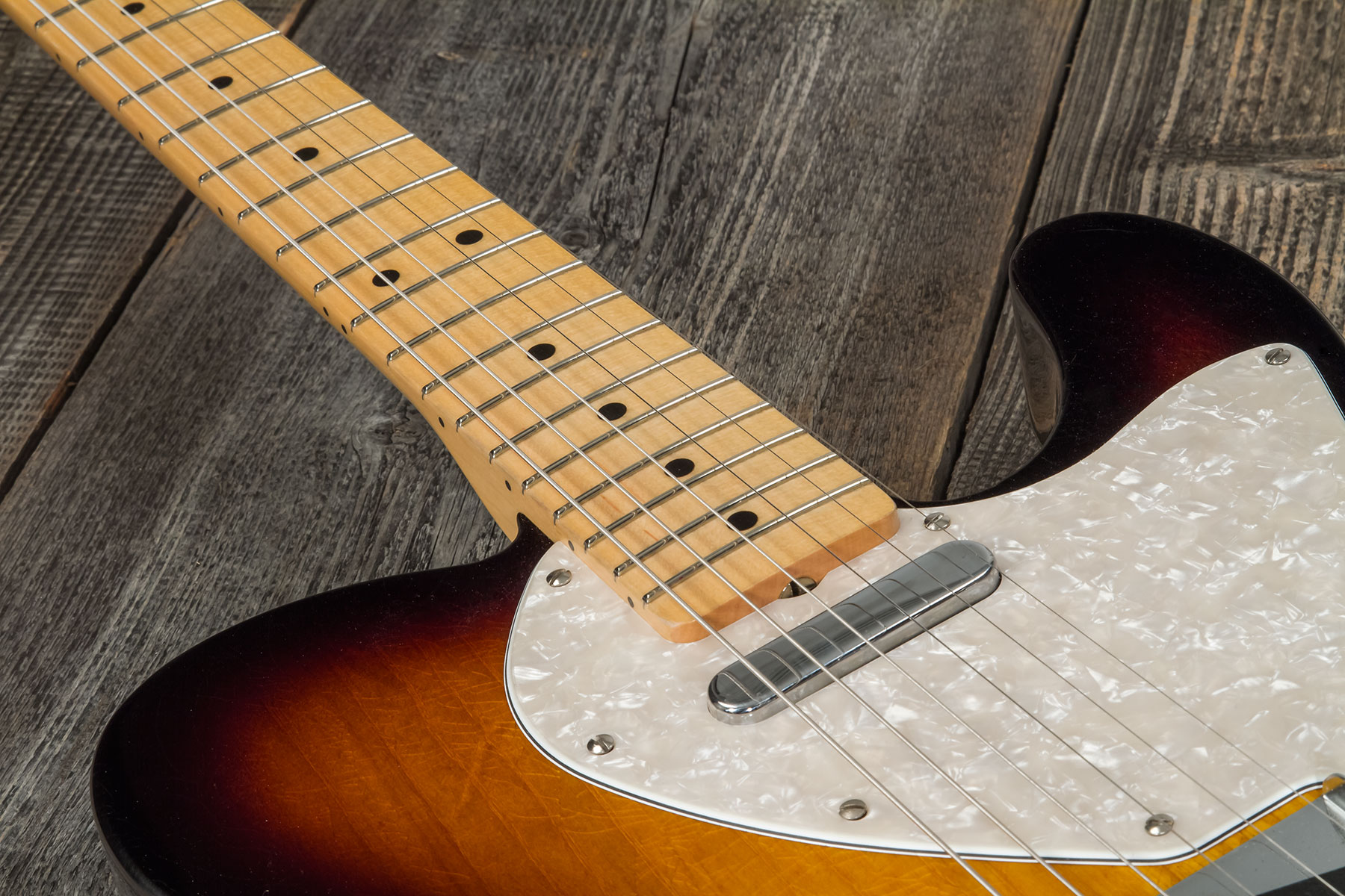 Fender Custom Shop Tele Thinline '50s 2s Ht Mn #r128616 - Closet Classic 2-color Sunburst - E-Gitarre in Teleform - Variation 4