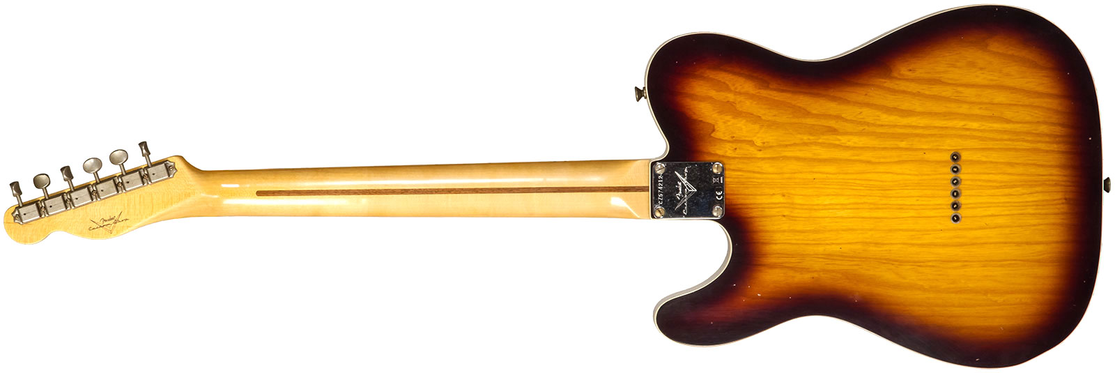 Fender Custom Shop Tele Thinline 50s Mn #cz574212 - Journeyman Relic Aged 2-color Sunburst - E-Gitarre in Teleform - Variation 2