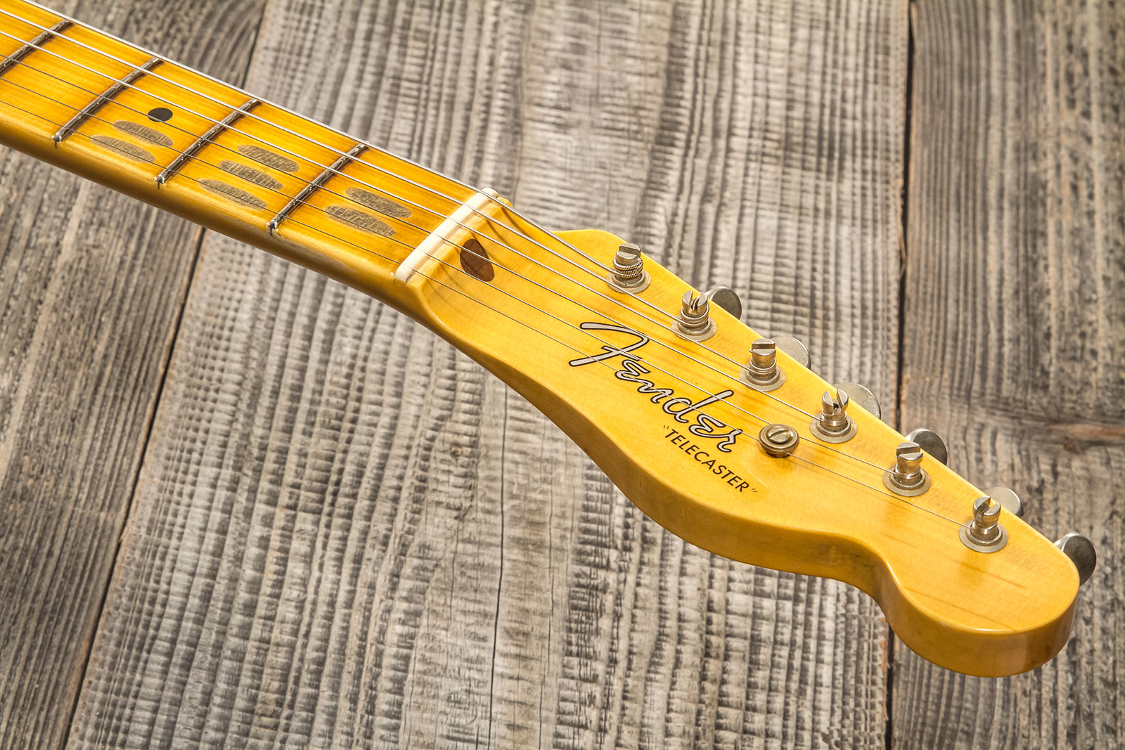 Fender Custom Shop Tele Thinline 50s Mn #cz574212 - Journeyman Relic Aged 2-color Sunburst - E-Gitarre in Teleform - Variation 8