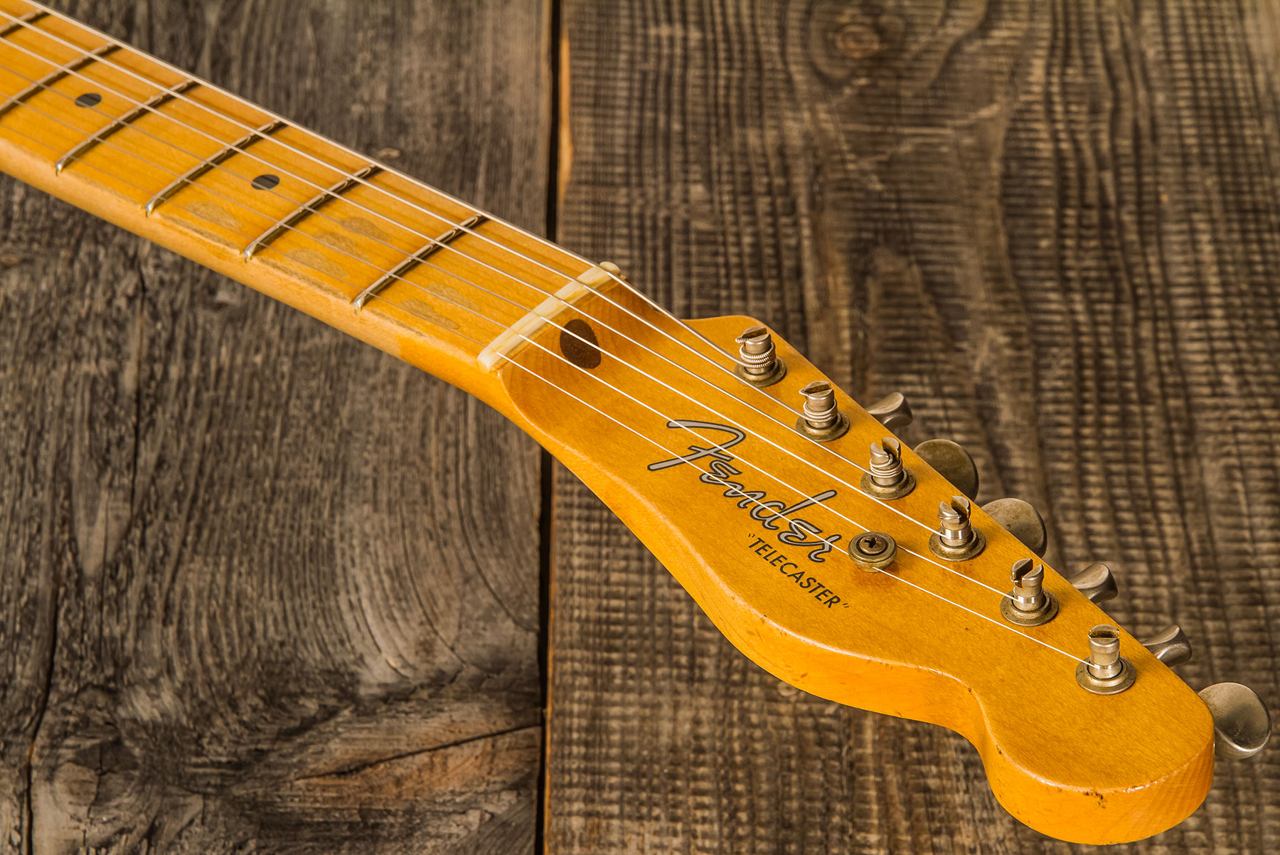 Fender Custom Shop Tele Tomatillo Ltd 2s Ht Mn #r109088 - Journeyman Relic Natural Blonde - E-Gitarre in Teleform - Variation 4