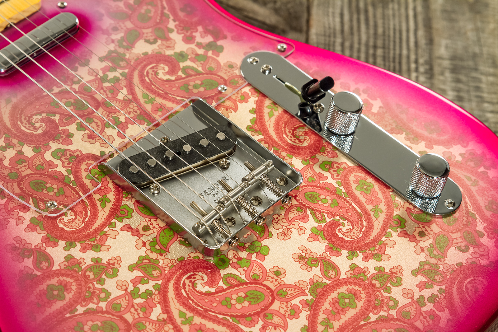 Fender Custom Shop Tele Vintage Custom 1968 2s Ht Mn #r126998 - Nos Pink Paisley - E-Gitarre in Teleform - Variation 4