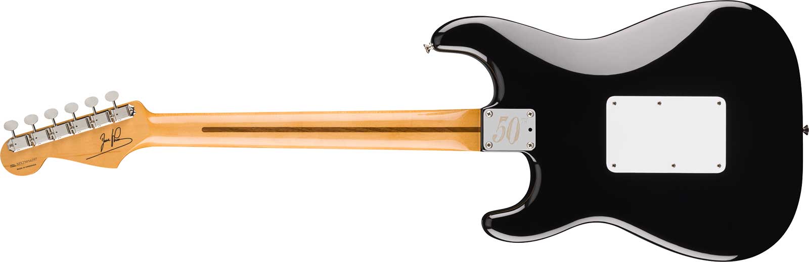 Fender Dave Murray Strat 50th Ann. Mex Ltd Signature Hsh Seymour Duncan Fr Rw - Black - Signature-E-Gitarre - Variation 1