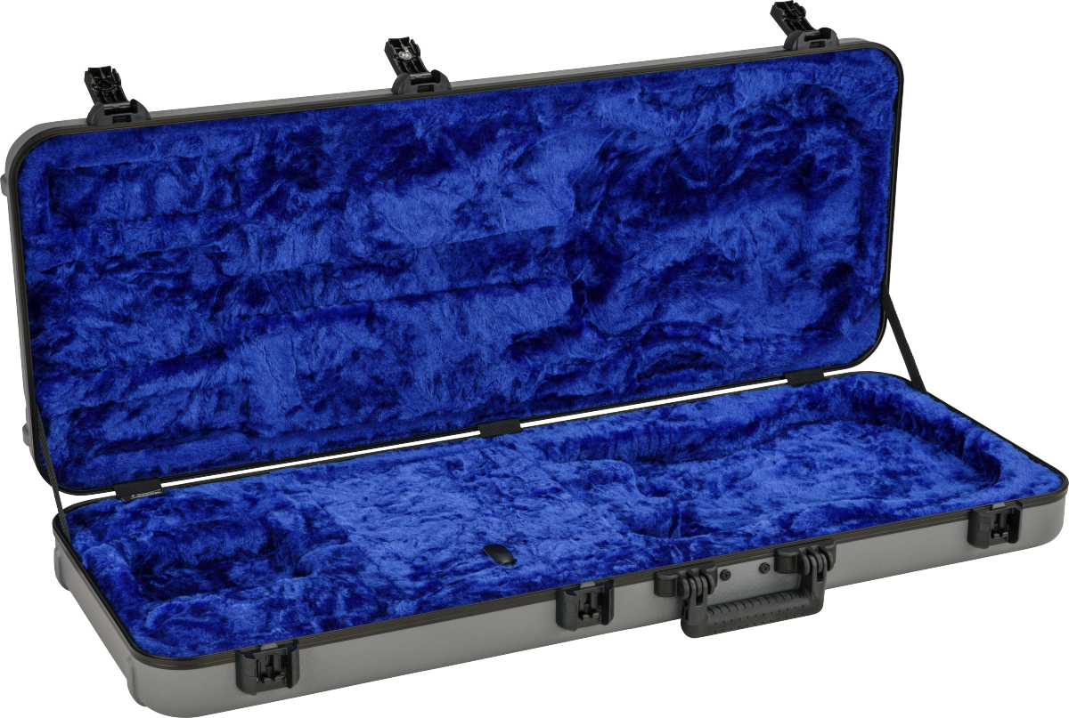 Fender Deluxe Molded Strat/tele Electric Guitar Case Abs Silver/blue - Koffer für E-Gitarren - Variation 1