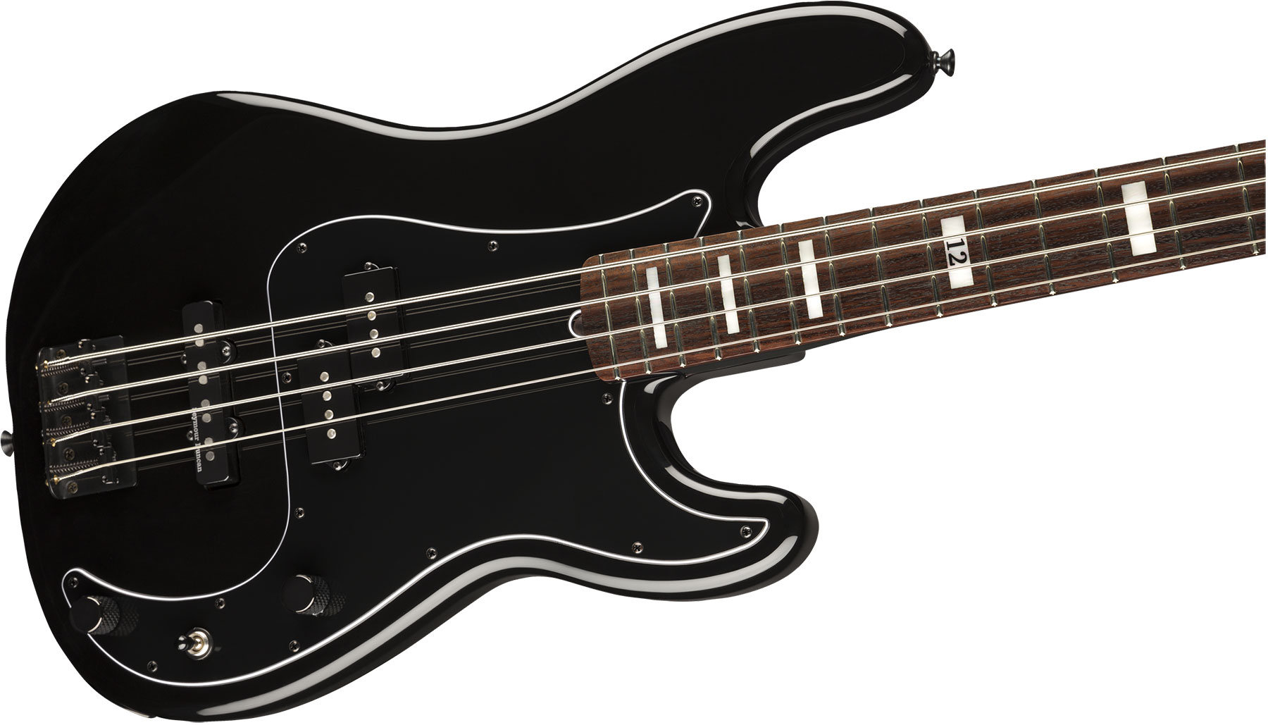 Fender Duff Mckagan Precision Bass Deluxe Signature Rw - Black - Solidbody E-bass - Variation 2