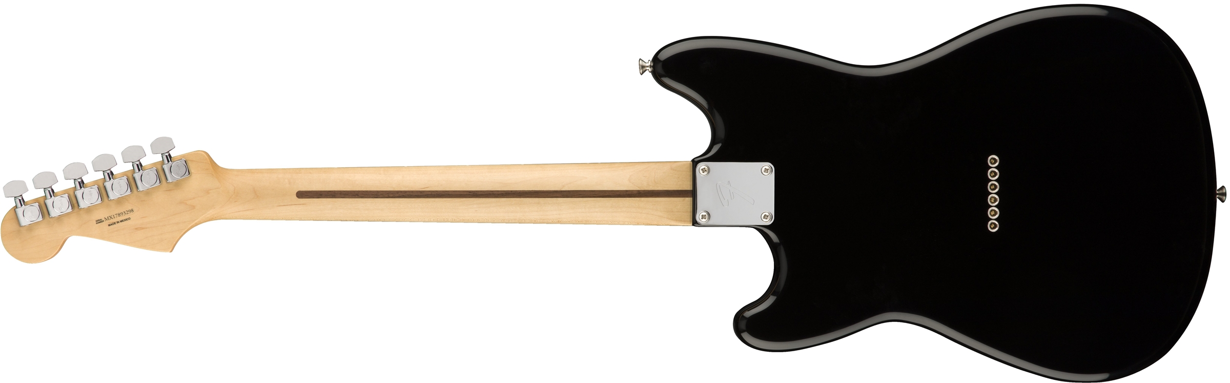 Fender Duo-sonic Hs Offset Mex Pf Diapason Court - Black - Retro-Rock-E-Gitarre - Variation 1