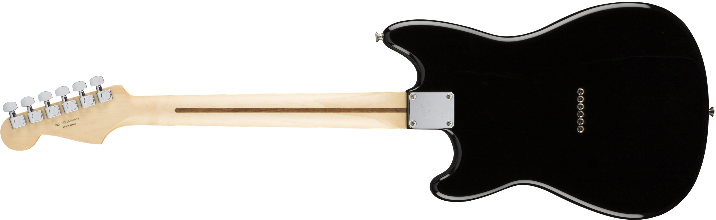 Fender Duo-sonic Hs Offset Mex Rw Diapason Court 2016 - Black - Retro-Rock-E-Gitarre - Variation 1