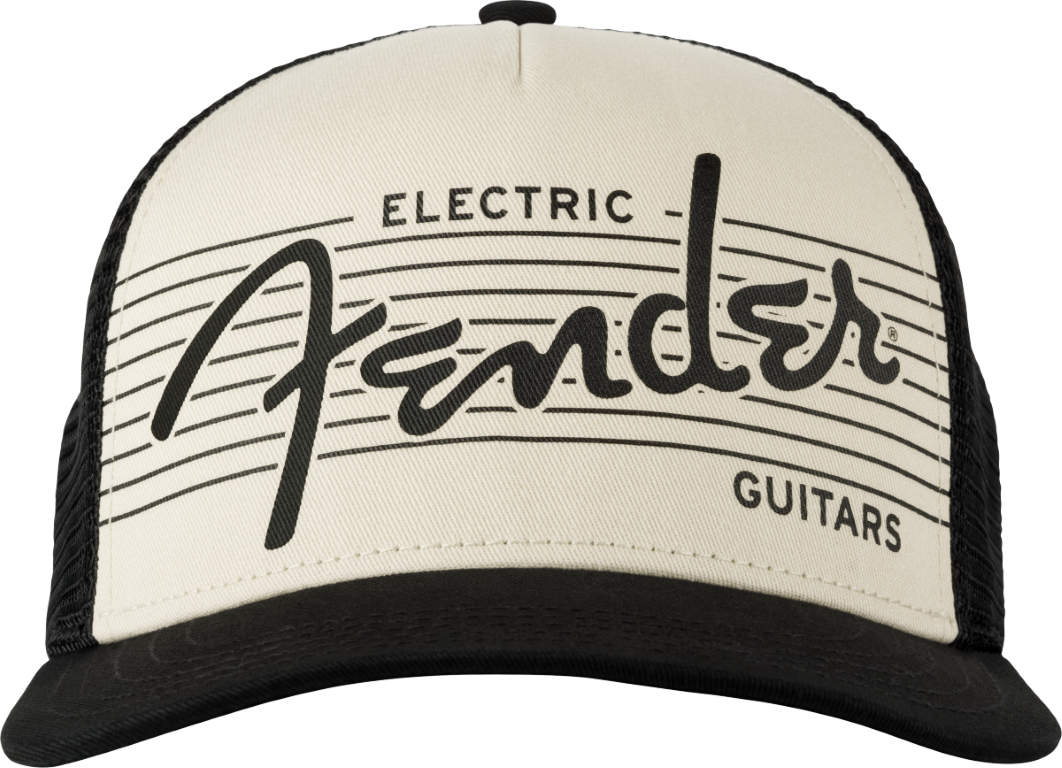 Fender Electric Guitar Hat Black / Cream - Casquette - Taille Unique - Kappe - Variation 1
