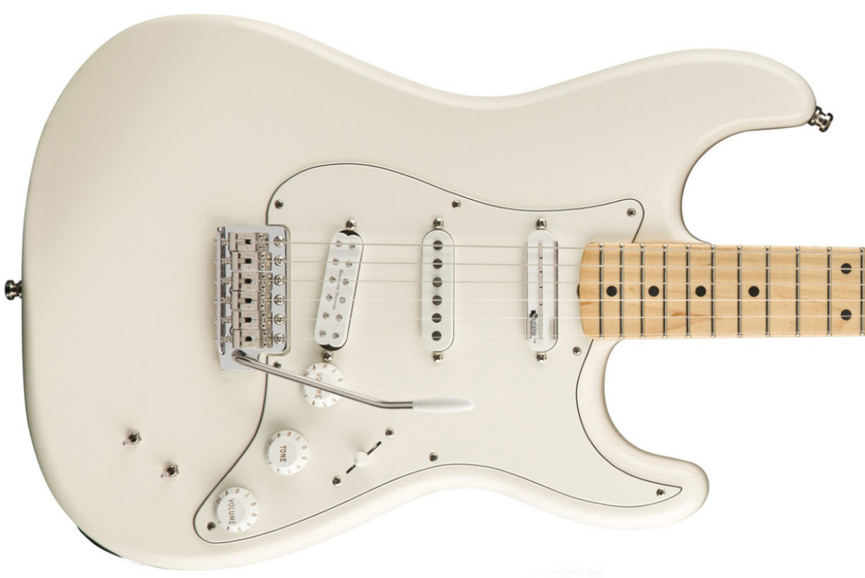 Fender Eob Strat Sustainer Signature Mex Hss Trem Mn - Olympic White - E-Gitarre in Str-Form - Variation 1