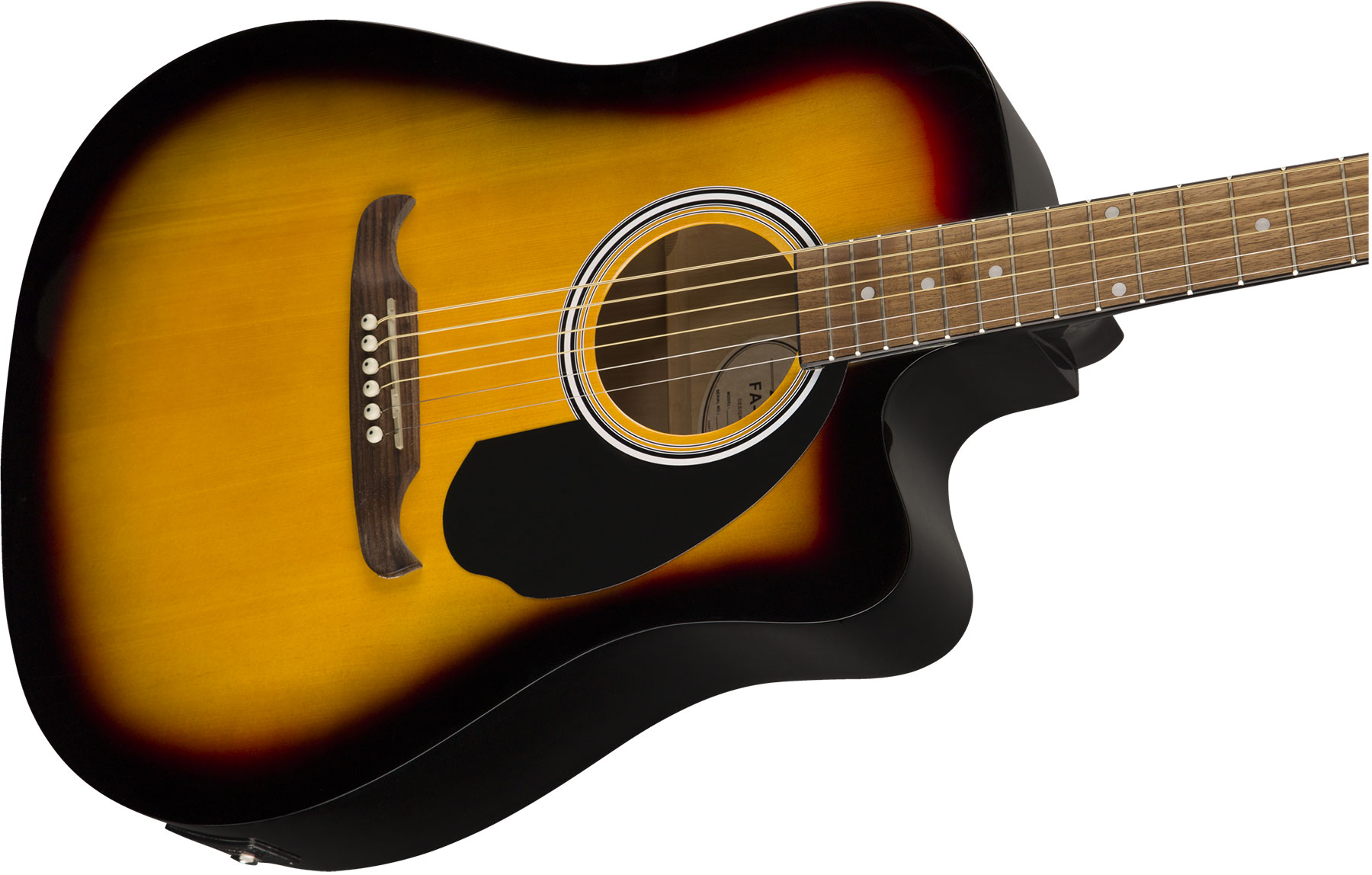 Fender Fa-125ce Dreadnought Alternative Epicea Acajou Wal - Sunburst - Elektroakustische Gitarre - Variation 2