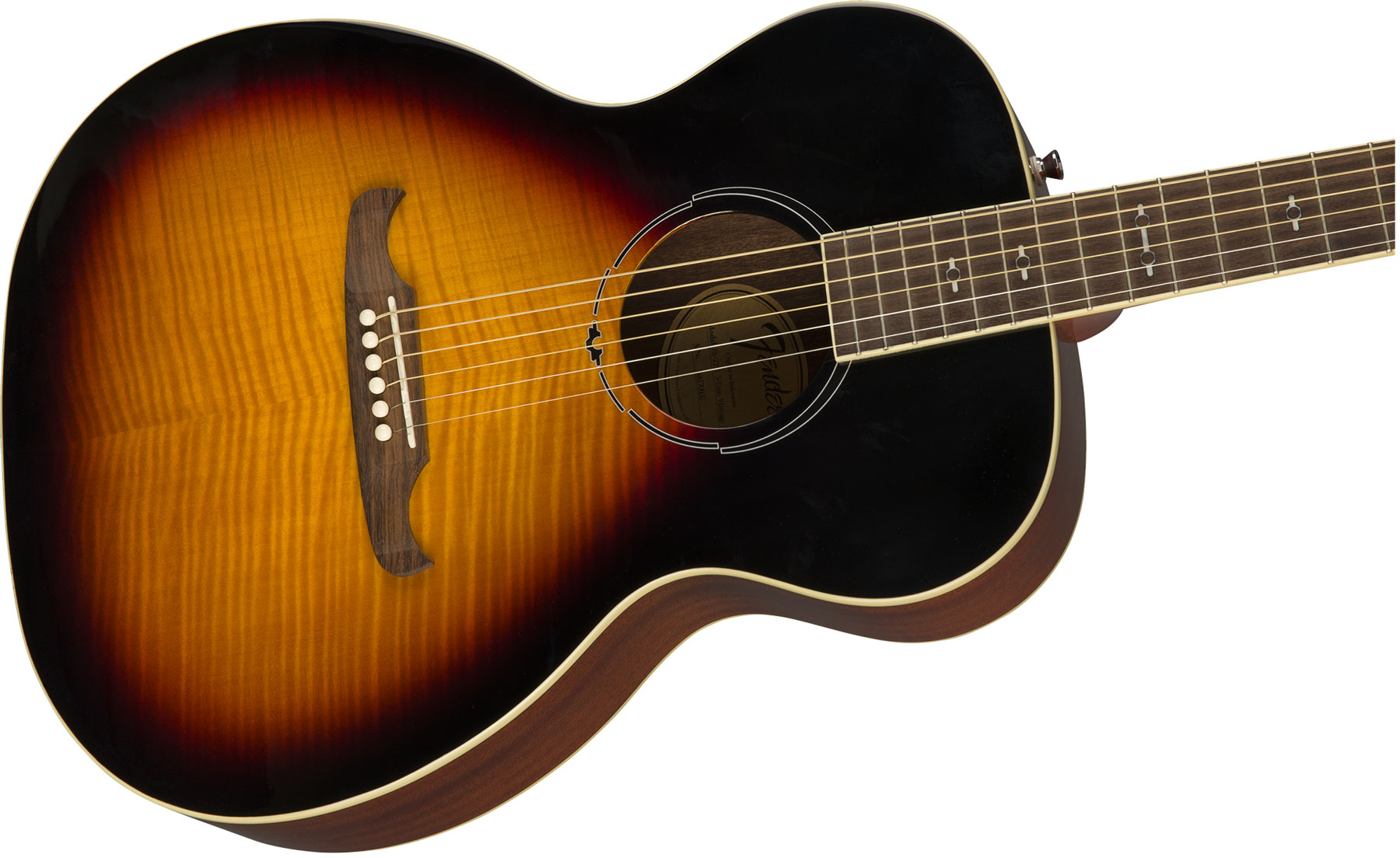 Fender Fa-235e Alternative Concert Erable Acajou Lau - 3-color Sunburst - Elektroakustische Gitarre - Variation 2