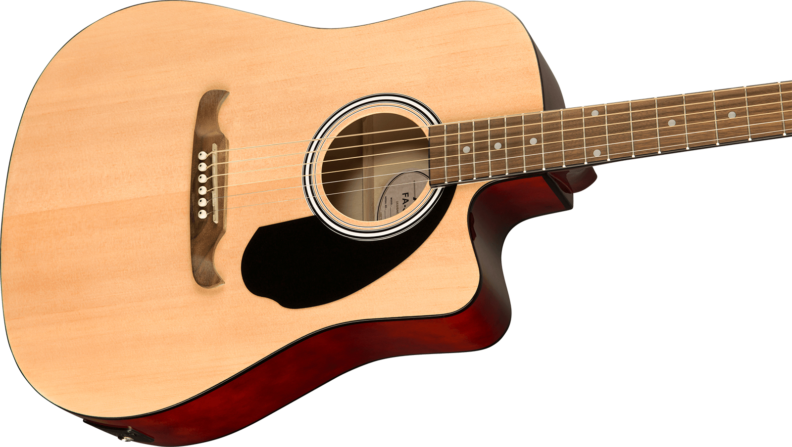 Fender Fa125ce Alternative Dreadnought Cw Epicea Acajou Wal - Natural - Folk-Gitarre - Variation 2