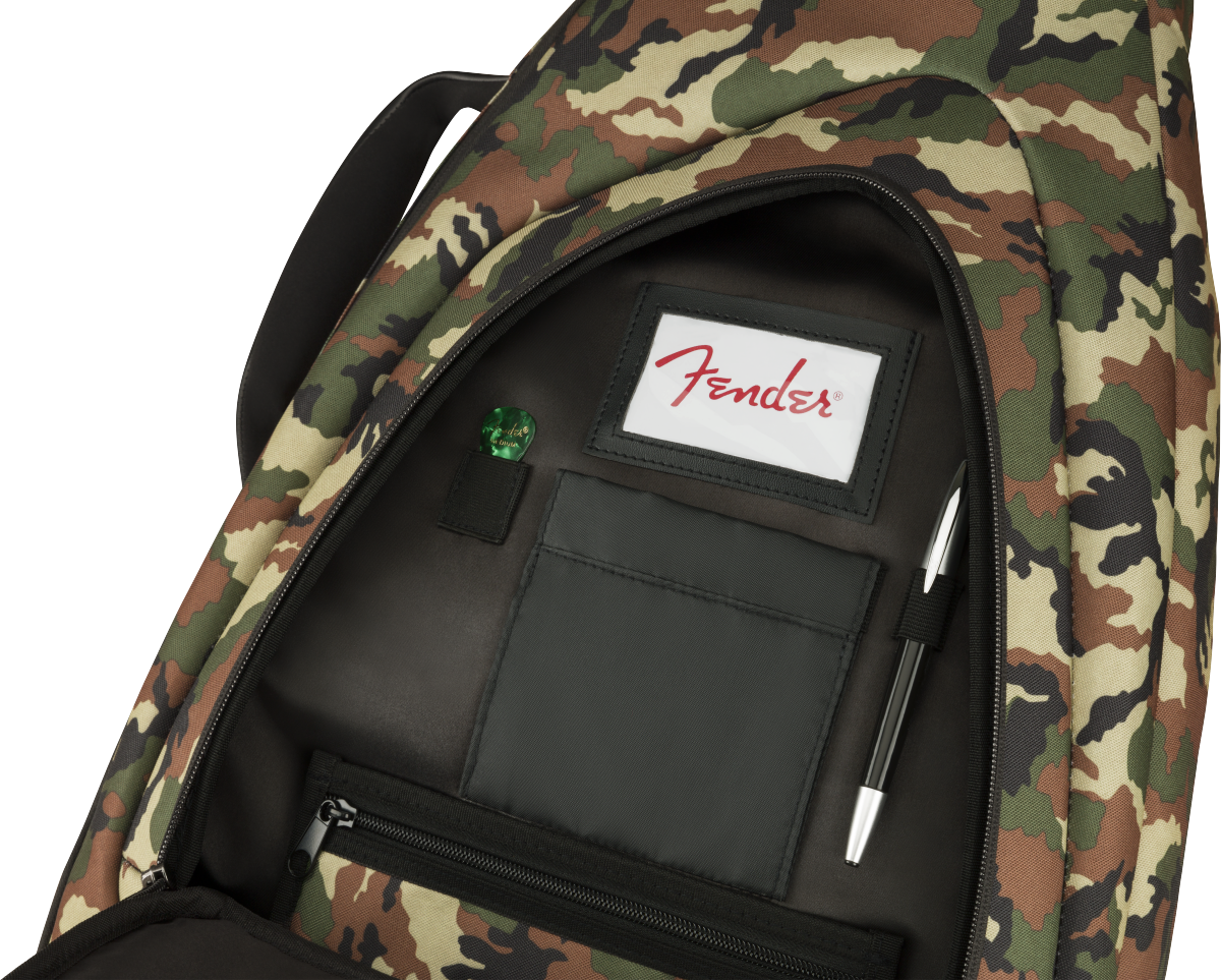 Fender Fe920 Camo Electric Guitar Gig Bag Woodland Camo - Tasche für E-Gitarren - Variation 5