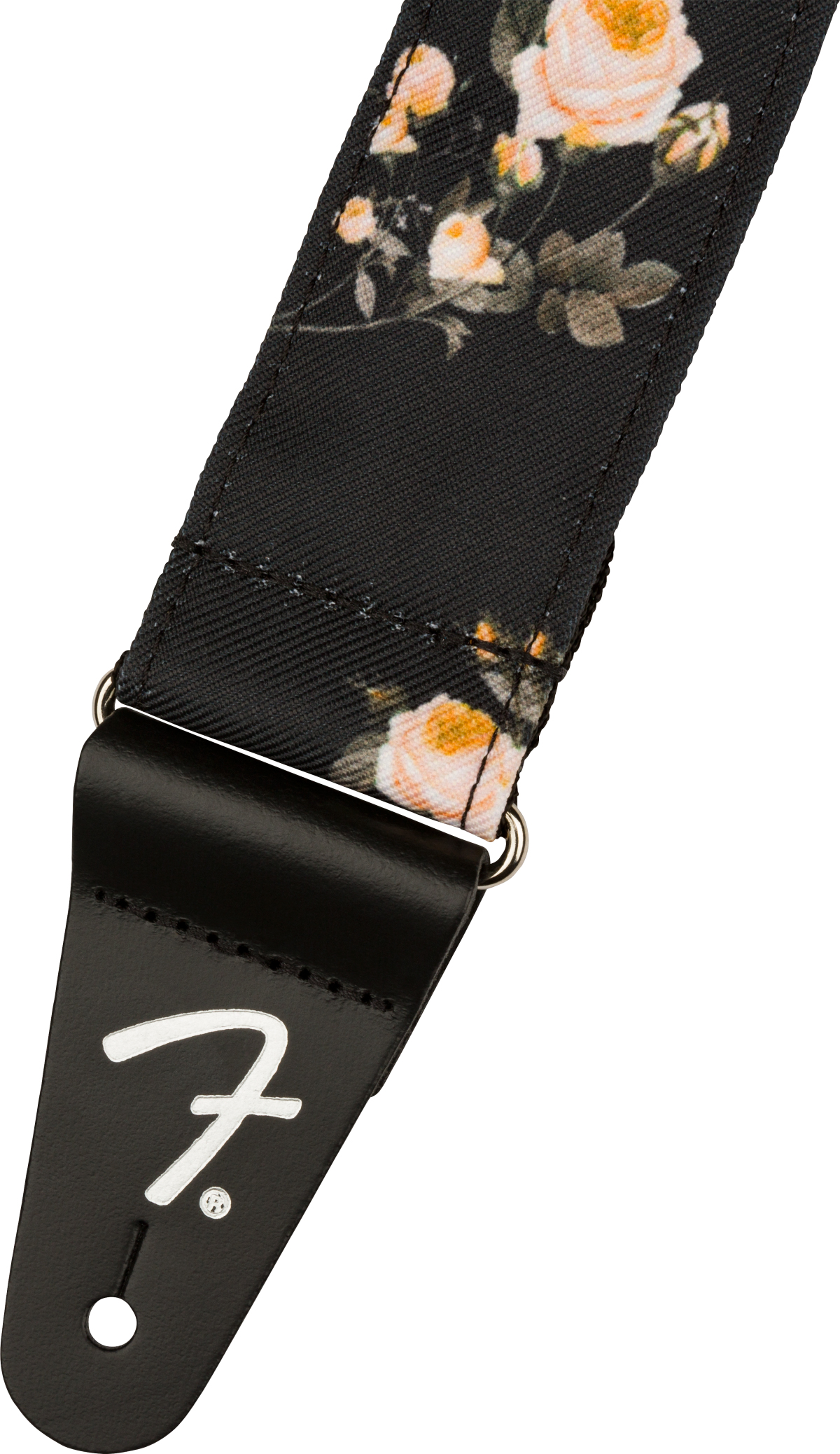 Fender Floral 2.inc Guitar Strap Black - Gitarrengurt - Variation 1