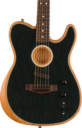 Folk-gitarre Fender Acoustasonic Player Telecaster (MEX, RW) - Brushed black