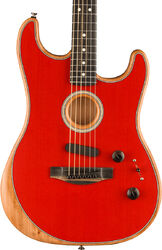 Folk-gitarre Fender American Acoustasonic Stratocaster - Dakota red