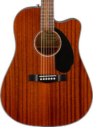 Folk-gitarre Fender CD-60SCE All-Mahogany Dreadnought - natural